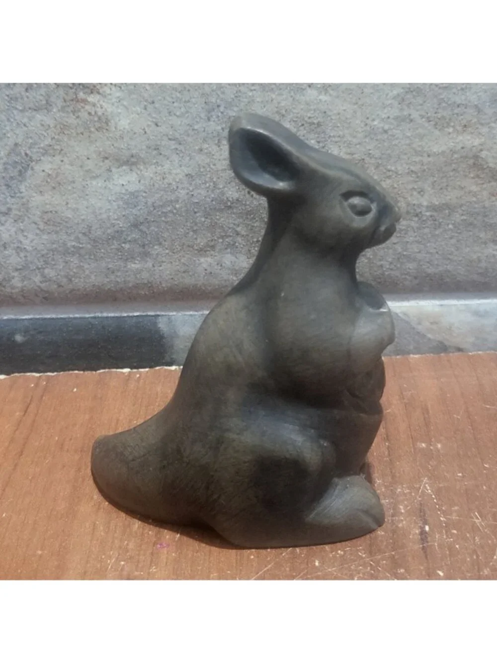 Rabbit Bunny Soapstone Sculpture Figurine